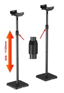 Stojak na głośnik podlogowy Uniwersalny 2szt do kolumn satelit regulacja