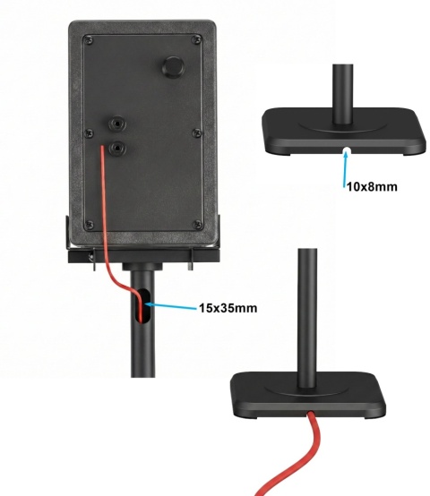 Stojak na głośnik podlogowy Uniwersalny 2szt do kolumn satelit regulacja