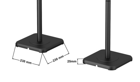 Stojak na głośnik podlogowy Uniwersalny 2szt do kolumn satelit regulacja