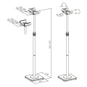 Stojak na głośnik podlogowy Uniwersalny 2szt do kolumn satelit regulacja