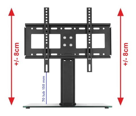 Stojak pod telewizor TV Stopa Noga 25-50 cali GT-323 Obrotowy Regulacja