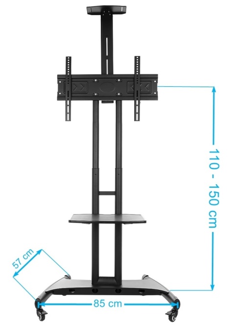 Stojak podlogowy na Telewizor 32-70 cali z półkami KART-714X