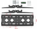 Super Mocny Uchwyt do Telewizora 25-80 cali 80kg Regulacja nachylenia