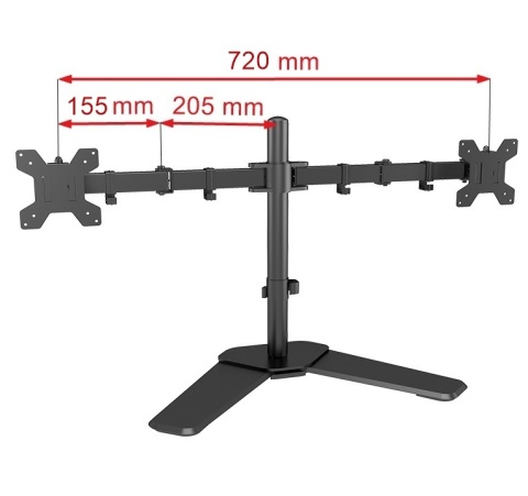 Uchwyt Stojak na Dwa Monitory 10-27 cali Uniwersalny Biurkowy Uchwyt Stojak na Dwa Monitory 10-27 cali Uniwersalny Biurkowy