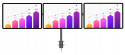 Uchwyt na 3 Monitory Trzy x 10- 27 cali Uniwersalny Biurkowy