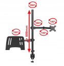 Uchwyt na Monitor i Laptop 2w1 Uniwersalny Wysoki 80cm