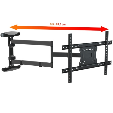 Uchwyt na Telewizor Dlugie Ramie 83cm 32-65 cali narozny VX-430X