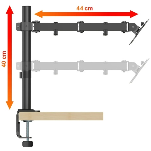Uchwyt na monitor 18-32 cale 10kg biurkowy VX-161 uniwersalny regulowany