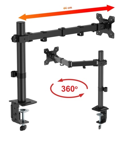 Uchwyt na monitor 18-32 cale 10kg biurkowy VX-161 uniwersalny regulowany