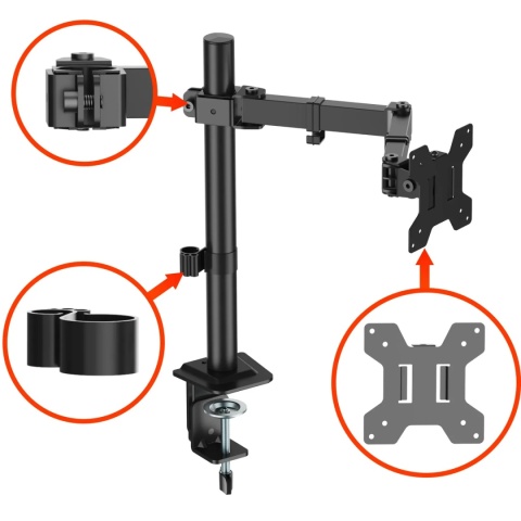Uchwyt na monitor 18-32 cale 10kg biurkowy VX-161 uniwersalny regulowany