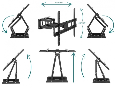 Uchwyt wieszak na telewizor TV 55 60 65 75 cali VX-610A