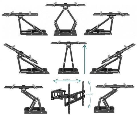 Uchwyt wieszak na telewizor TV 55 60 65 75 cali VX-610A