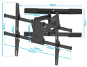 Ultra Mocny Uchwyt do Telewizora 32-90 cali 70kg VX-670 Wieszak TV