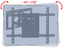 Ultra Mocny Uchwyt do Telewizora Wieszak TV 45-90 cali 80 kg VX-501