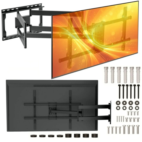 108cm Długi Uchwyt do Telewizora Wieszak TV 50-98 cali VX-534 ULTRA MOCNY 64kg