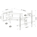 108cm Długi Uchwyt do Telewizora Wieszak TV 50-98 cali VX-534 ULTRA MOCNY 64kg