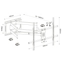 108cm Długi Uchwyt do Telewizora Wieszak TV 50-98 cali VX-534 ULTRA MOCNY 64kg