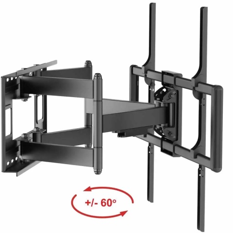 Extra Mocny Uchwyt do Telewizora 52-120 cali VX-503 Wieszak na TV 120kg długi 70cm