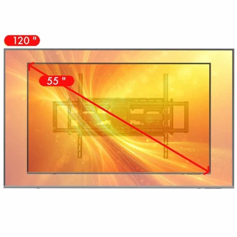 Extra Mocny Uchwyt do Telewizora 52-120 cali VX-503 Wieszak na TV 120kg długi 70cm
