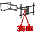 Uchwyt TV dlugie ramie 107cm VX-532 Wieszak do Telewizora TV 32-75 cali narozny