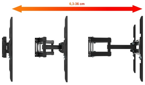 Uchwyt scienny do TV 32-70 cali VX-505 Wieszak na telewizor Obrotowy